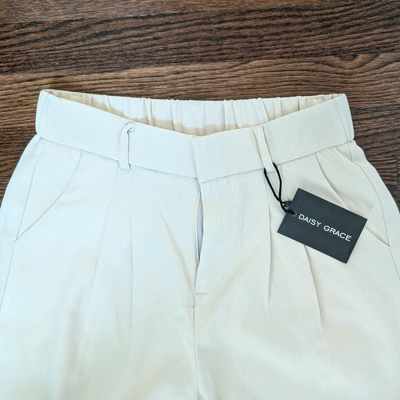 Daisy Grace Elegant Pleated Wide-leg Slacks - Picture 6 of 8